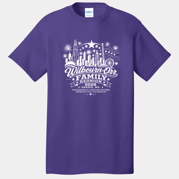 Family Reunion Tee W. Name (WHITE PRINT) Thumbnail