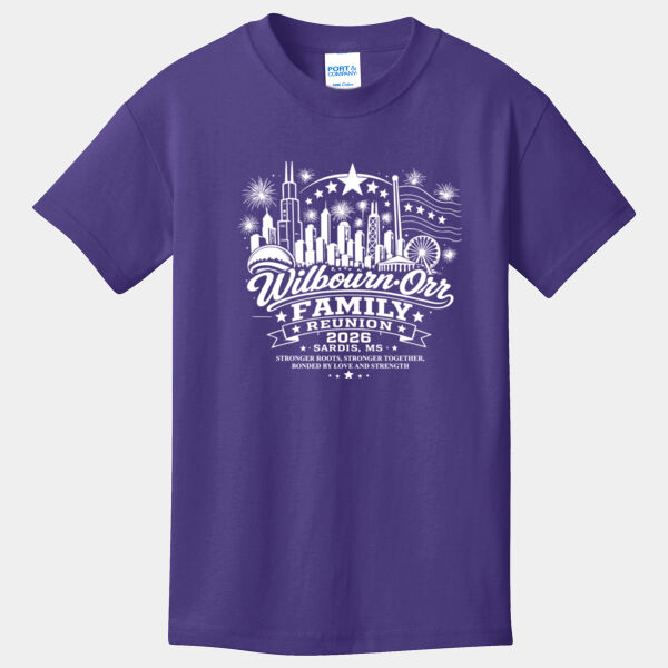 Family Reunion Tee Youth W. Name (WHITE PRINT) Thumbnail